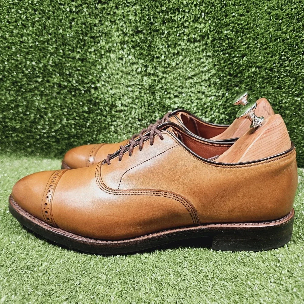 Allen Edmonds Dainite Fifth Avenue Walnut Brown Cap-Toe Dress Shoes Mens‎ 10.5 D